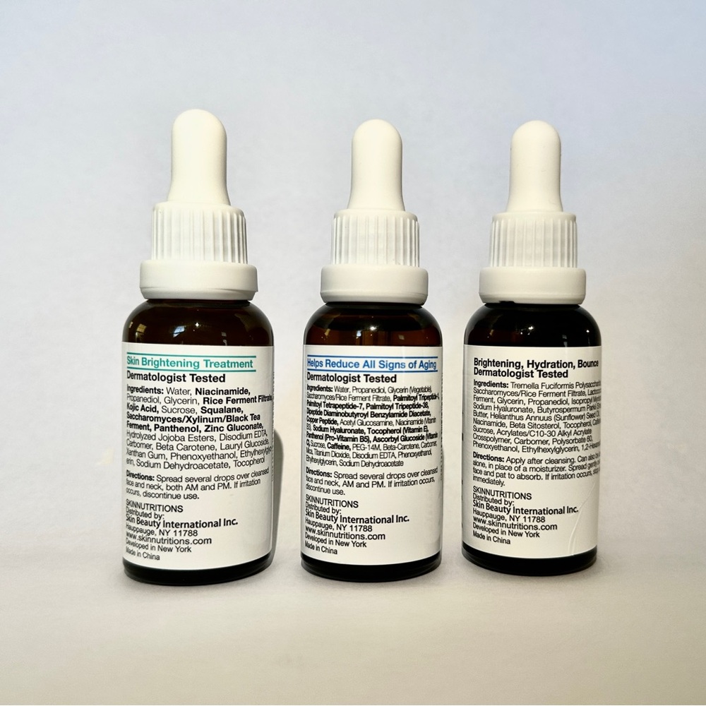 Hydrate & Anti-Aging Serum Set | Hyaluronic Acid + Peptides + Niacinamide - Picture 2 of 2